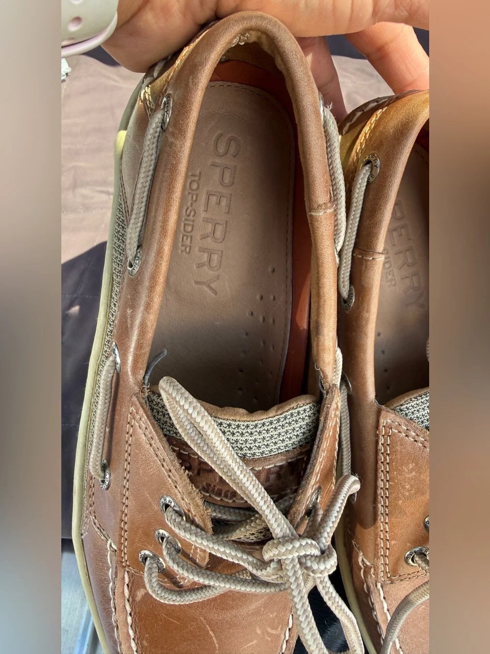 Sperry Men's Tan Leather Boat Shoes